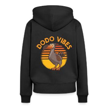 Dodo Mauritius Bird Dronte - Women’s Premium Organic Hoodie - black - Back - Julia (174cm)