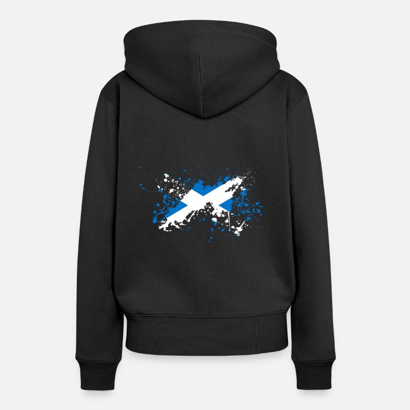 Blob drapeau écosse - Sweat à capuche Premium bio Femme - noir