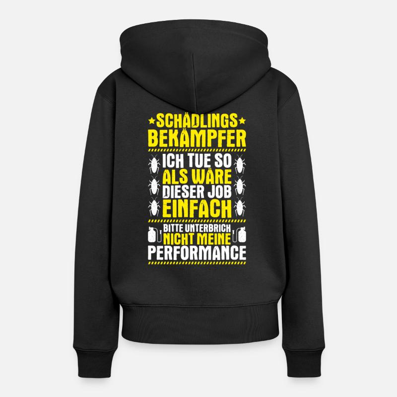 Schädlingsbekämpfer Kammerjäger Exterminator - Frauen Premium Bio Hoodie - Schwarz