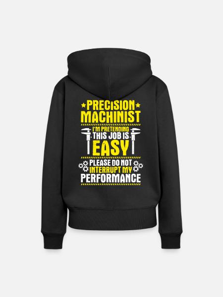 Feinwerkmechaniker Precision Machinist - Frauen Premium Bio Hoodie - Schwarz