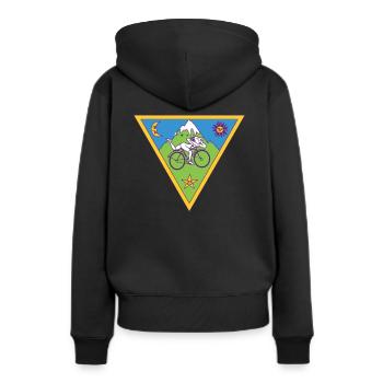 Albert Hofmann LSD Triangle - Sweat à capuche Premium bio Femme - noir - Dos - Julia (174cm)