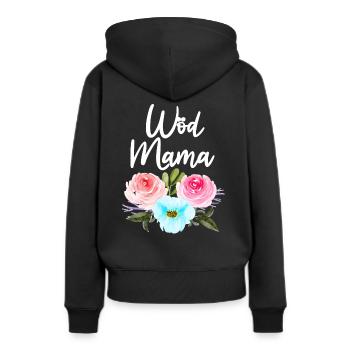 Wöd Mama Österreich Beste Mama Mutter Mutti - Frauen Premium Bio Hoodie - Schwarz - Hinten - Julia (174cm)