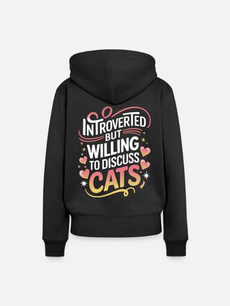 Introvertierter asozialer introvertierter - Frauen Premium Bio Hoodie - Schwarz
