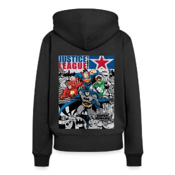 Justice League Comic Cover - Women’s Premium Organic Hoodie - black - Back - Julia (174cm)