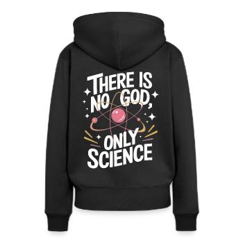 Atheismus Atheist Anti-Religion Agnostiker - Frauen Premium Bio Hoodie - Schwarz - Hinten - Julia (174cm)