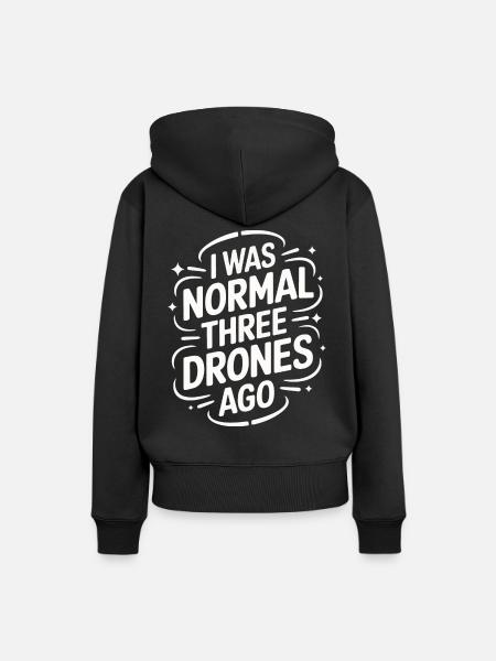 Dronen Pilot Quadrocopter Drone - Frauen Premium Bio Hoodie - Schwarz