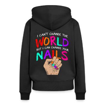 Nail Technicians Beauticians - Women’s Premium Organic Hoodie - black - Back - Julia (174cm)