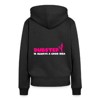 Dubstep-Liebhaber Dubstep-Künstler - Frauen Premium Bio Hoodie - Schwarz - Hinten - Julia (174cm)