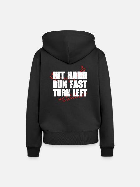 Baseball - Frauen Premium Bio Hoodie - Schwarz