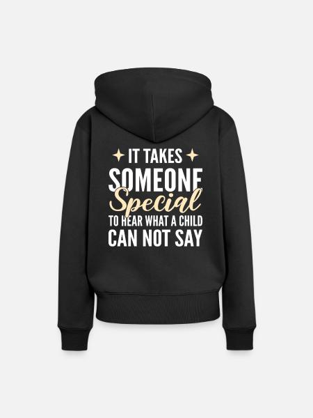 Sprachtherapeut - Frauen Premium Bio Hoodie - Schwarz