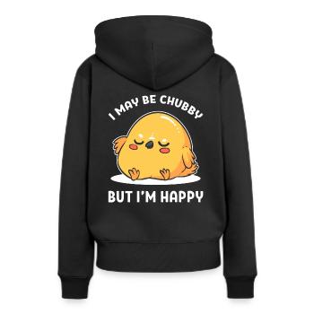 Molliger Papagei Naturschützer - Frauen Premium Bio Hoodie - Schwarz - Hinten - Julia (174cm)