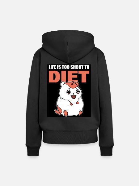 Netter Hamster Hamsterbesitzer - Frauen Premium Bio Hoodie - Schwarz