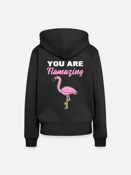 You Are Flamazing Zooarbeiter - Frauen Premium Bio Hoodie - Schwarz