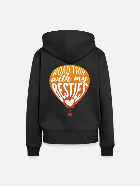 Heißluftballon Abenteuer Abenteurer - Frauen Premium Bio Hoodie - Schwarz