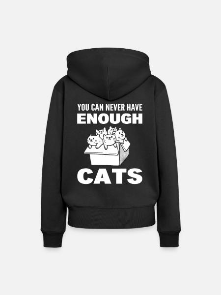 Katzenliebhaber Tierpfleger - Frauen Premium Bio Hoodie - Schwarz