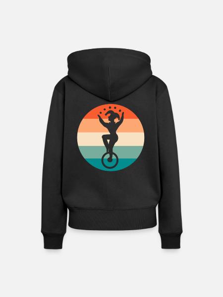 Jester jonglieren Bälle Jongleur - Frauen Premium Bio Hoodie - Schwarz