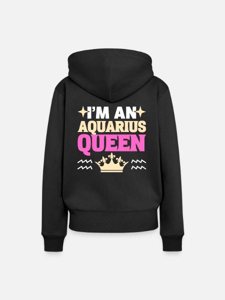 Sternzeichen-Saison Wassermann Astrologie - Frauen Premium Bio Hoodie - Schwarz