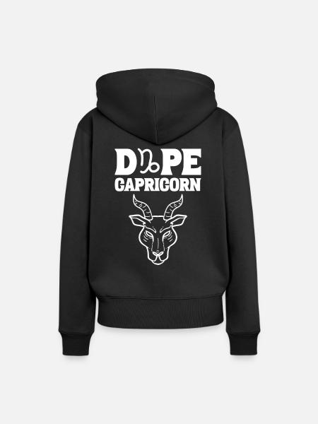 Sternzeichen Steinbock Astrologen - Frauen Premium Bio Hoodie - Schwarz