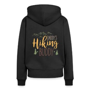 Daddy ́s Kiking Buddy Baby Body Romper Gift - Women’s Premium Organic Hoodie - black - Back - Julia (174cm)