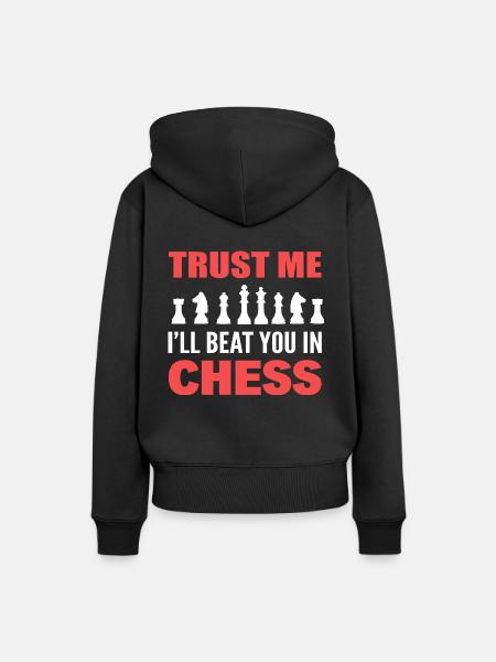 Schachliebhaber Schachmeister - Frauen Premium Bio Hoodie - Schwarz