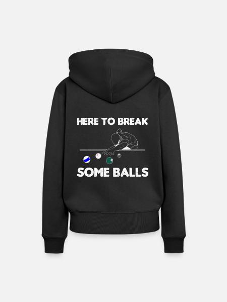 Poolspieler Billardspieler - Frauen Premium Bio Hoodie - Schwarz