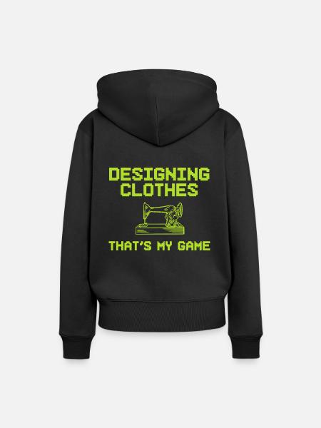 Nähliebhaber Schneider - Frauen Premium Bio Hoodie - Schwarz