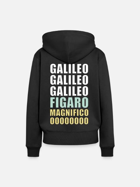 Galileo Figaro Magnificent - Frauen Premium Bio Hoodie - Schwarz