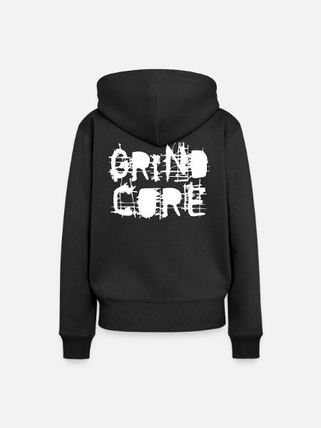 Grind Core - Frauen Premium Bio Hoodie - Schwarz