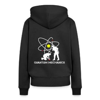 Physicien en mécanique quantique - Sweat à capuche Premium bio Femme - noir - Dos - Julia (174cm)