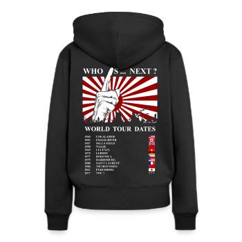 L'énergie nucléaire non merci Chernobyl fukushima - Sweat à capuche Premium bio Femme - noir - Dos - Julia (174cm)