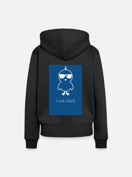 Cool chick - Women’s Premium Organic Hoodie - black