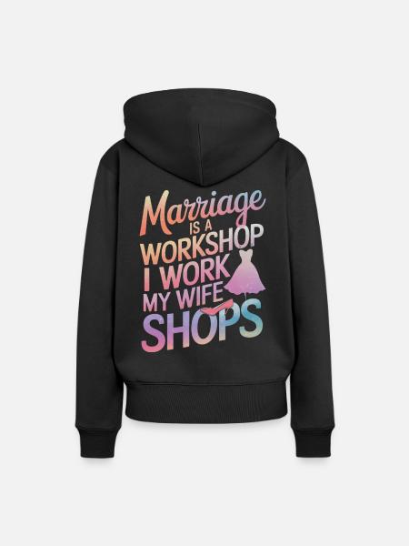 Ehemann Ehegatte Familie Hochzeit - Frauen Premium Bio Hoodie - Schwarz
