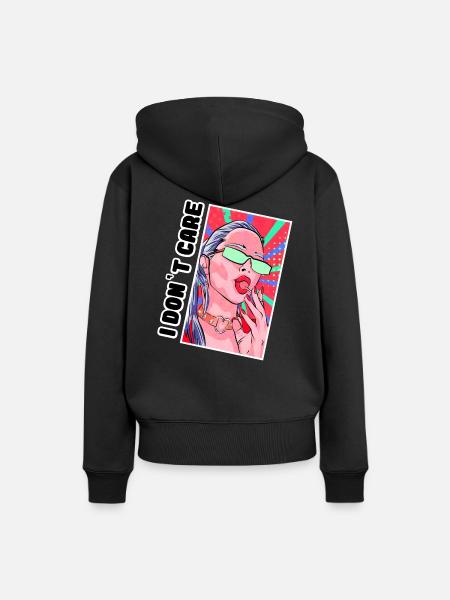 IST MIR EGAL - Frauen Premium Bio Hoodie - Schwarz