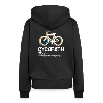 Bike Riding Funny - Frauen Premium Bio Hoodie - Schwarz - Hinten - Julia (174cm)