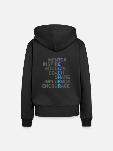 Lehrer Wertschätzung - Frauen Premium Bio Hoodie - Schwarz