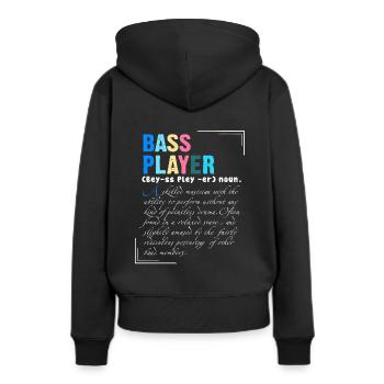 Bass Player A Skilled Musician With Ability - Frauen Premium Bio Hoodie - Schwarz - Hinten - Julia (174cm)