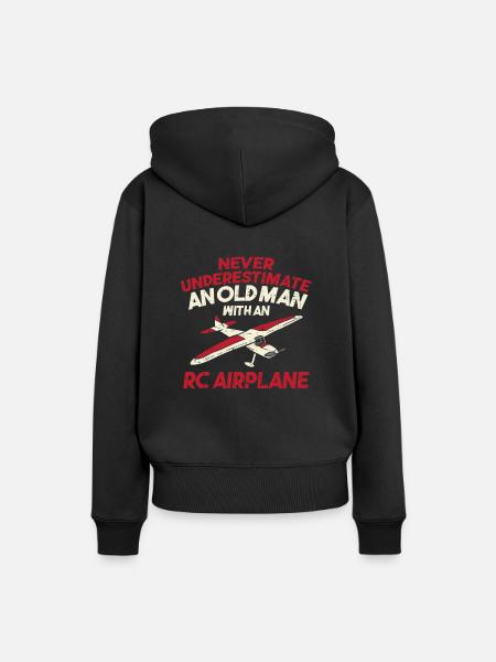 RC vliegtuig op afstand bestuurbare vliegtuigen - Vrouwen Premium Bio hoodie - zwart