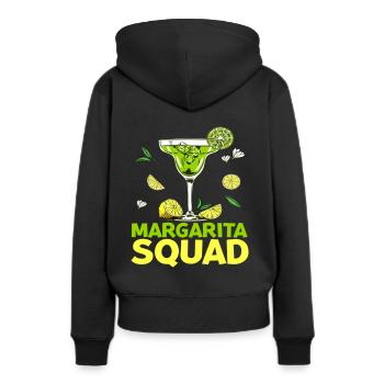 T-shirt Margarita Squad - Sweat à capuche Premium bio Femme - noir - Dos - Julia (174cm)