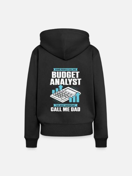 Finanzcontrolling Papa Controller Geschenk - Frauen Premium Bio Hoodie - Schwarz