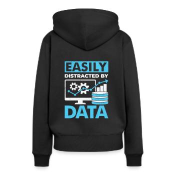 Statistik Data Scientist Statistiker Job Geschenk - Frauen Premium Bio Hoodie - Schwarz - Hinten - Julia (174cm)