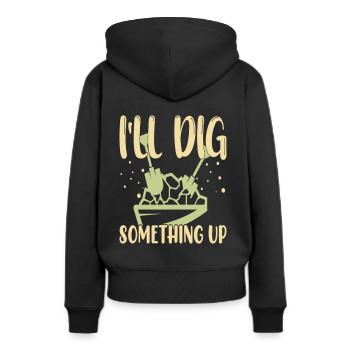 Gold Panning Gold Panning Gold Prospectors Gold - Frauen Premium Bio Hoodie - Schwarz - Hinten - Julia (174cm)