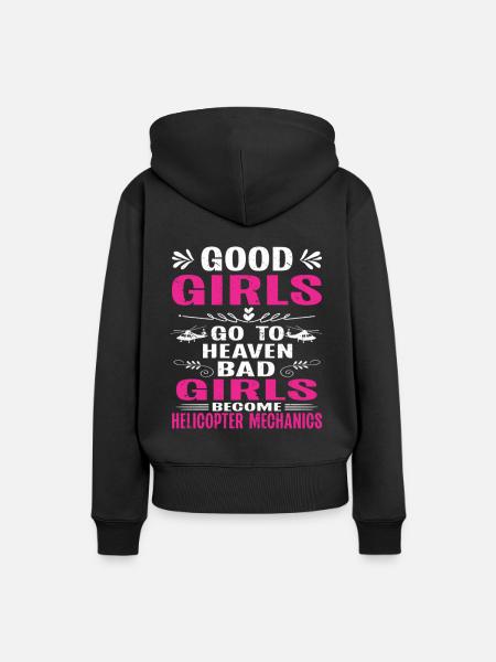 Helicopter Technician Helicopter Mechanic - Frauen Premium Bio Hoodie - Schwarz