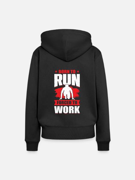 Sprint Sprinter Kurzstreckenlauf Geschenk - Frauen Premium Bio Hoodie - Schwarz