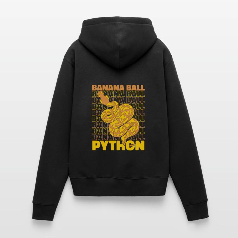 Boule de banane Python Serpent Python Boule de banane Sweat à capuche Premium bio Femme