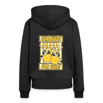 Limonade à vendre Limonade Vendeur Limonade - Sweat à capuche Premium bio Femme - noir - Dos - Julia (174cm)