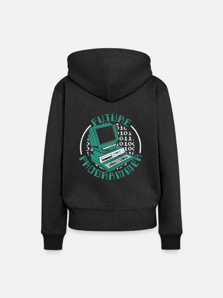 Future Programmer Softwareingenieur Developer - Frauen Premium Bio Hoodie - Schwarz