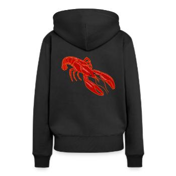 Langouste langouste langouste fruits de mer - Sweat à capuche Premium bio Femme - noir - Dos - Julia (174cm)