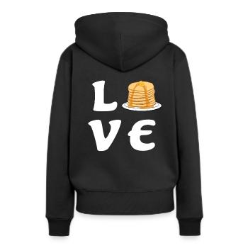 Crêpe Crêpe Crêpe Cadeau - Sweat à capuche Premium bio Femme - noir - Dos - Julia (174cm)
