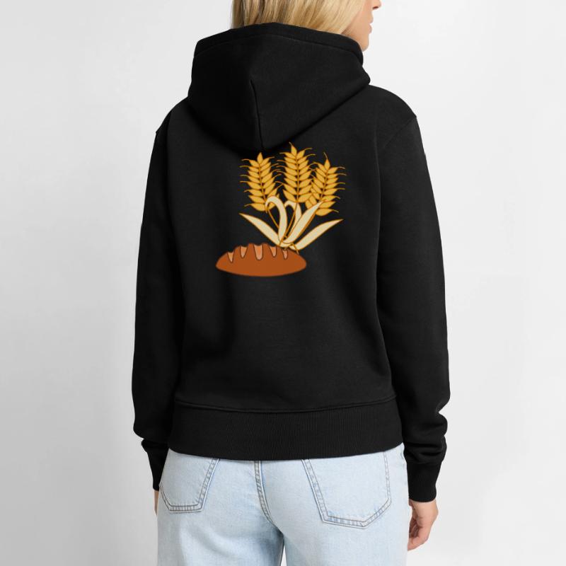 Bread Wheat Cereal Baking Baker Gift Women’s Premium Organic Hoodie