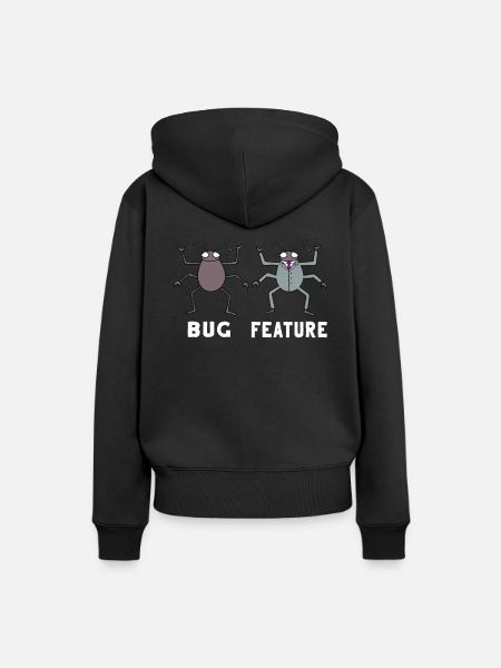 Programmierung Informatik Entwickler Geschenk - Frauen Premium Bio Hoodie - Schwarz